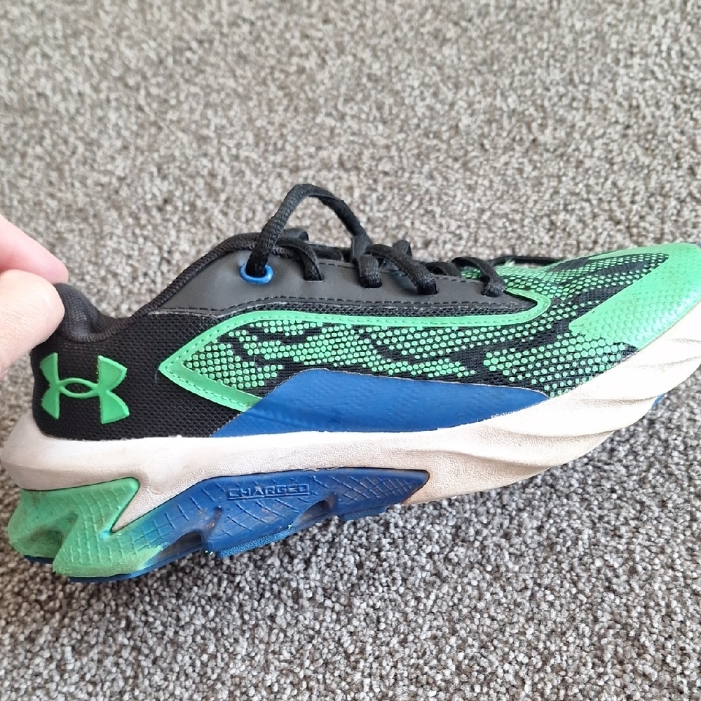 Under Armour Kids' Green and Black Athletic Shoes